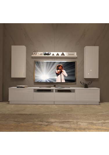 Decoraktiv Trendstyle 5220ds Slm Tv Ünitesi Tv Sehpası Beyaz