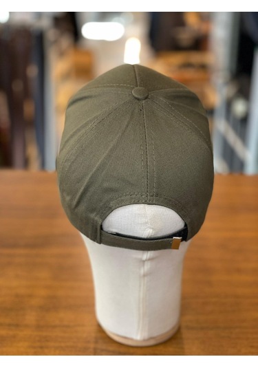 Hamze Türkiye Bayrak Nakış Pamuklu Unisex Cap Şapka Haki