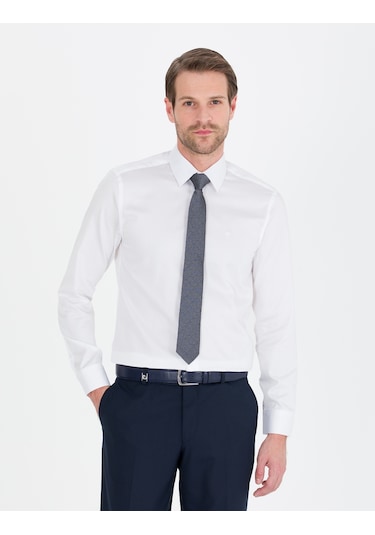 Pierre Cardin Erkek Beyaz Gömlek Basic 50268201-vr013 Beyaz