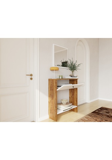 Castabus Amalfi-beyaz Renk Dresuar Beyaz - Kahverengi