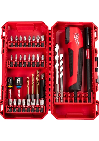 Milwaukee Shockwave Köşe Adaptörlü Tığ Ve Bits Uç Seti 35 Parça 4932 4936 53