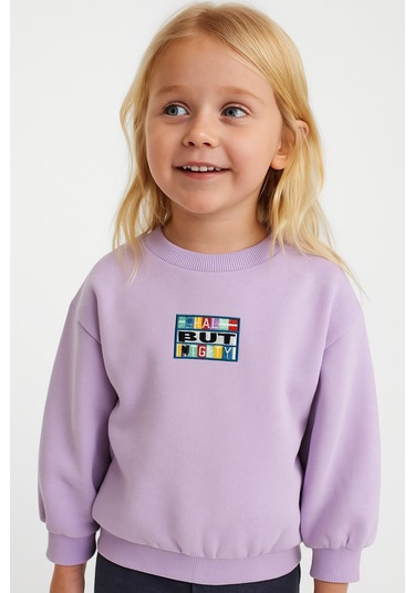 Kız Çocuk Sweatshirt Mor