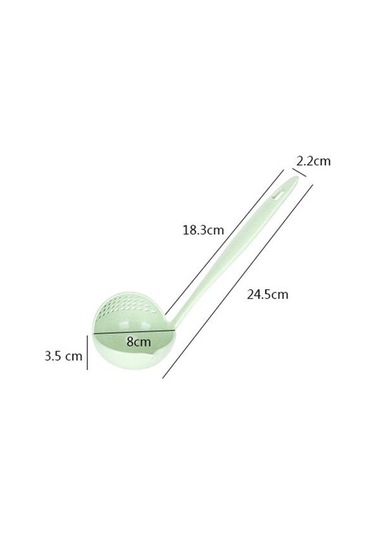 Pembe 2 In 1 Uzun Saplı Çorba Kaşığı Mutfak Süzgeci Pişirme Kevgir Mutfak Kepçe Plastik Sofra Kevgir Mutfak Aletleri