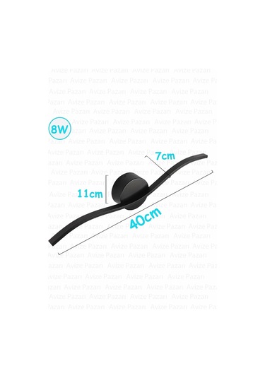 Solo Led Aplik Siyah Çok Renkli