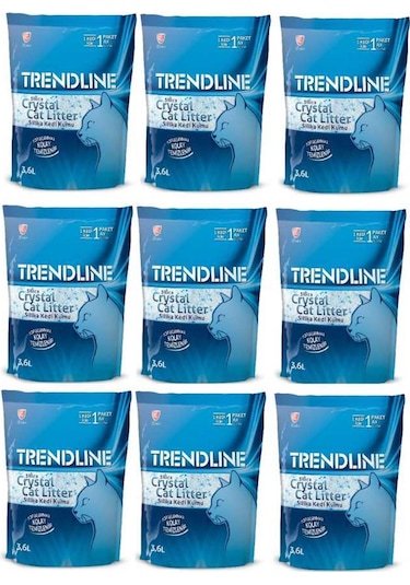 Trendline Tozsuz Silika Kristal Kedi Kumu 9 x 3600 ML