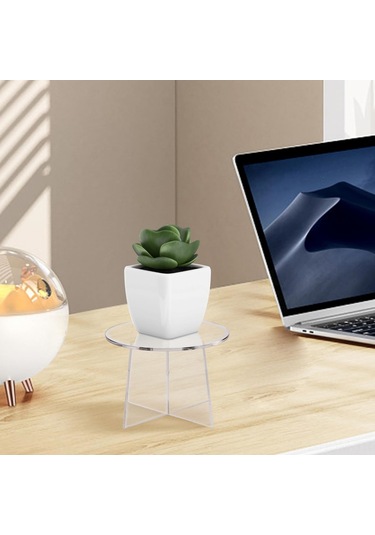 Suofeng Modern Akrilik Bitki Suniği - Ev Ofis Dekorasyonu İçin Çiftlü Transparan Masaüstü Serinleyici, Taşınabilir Mutfak Ofis Görünüm Aracı