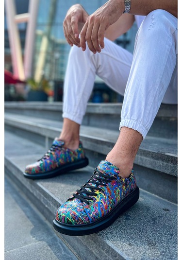 Ch254 Cst Pittura Erkek Ayakkabı 538 Crazy Splush Sıyah Siyah