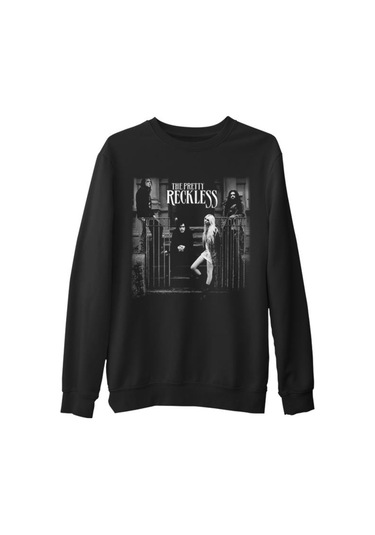 The Pretty Reckless Siyah Erkek Kalın Sweatshirt