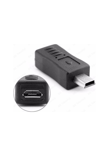 Mini-USB (Erkek) to Micro-USB (Dişi) Data-Şarj Çevirici Adaptör
