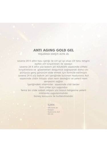 Lovena De Paris 24K  Gold Gel 50 ML