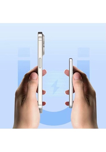 Mercansa Sonx Manyetik Kablosuz Şarj Taşınabilir Alüminyum Alaşım Powerbank- 5000mah Hızlı Şarj Ultra İnce Renkli