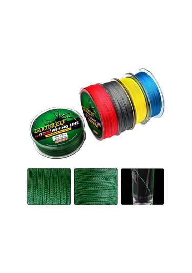 Sones 2 Adet Proberos 4 Düzenlenmiş 100m Güçlü At Olta Misinası, Misina Numarası: 2,5 / 30lb Kırmızı