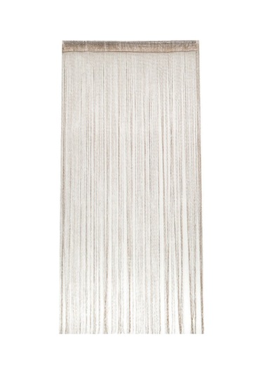 Wezone 1m 2m Gümüş İp Polyester Perde - Mekan Bölme, Havalandırma Ve Toz Koruma Özellikli Ev Dekorasyonu Şampanya Altın