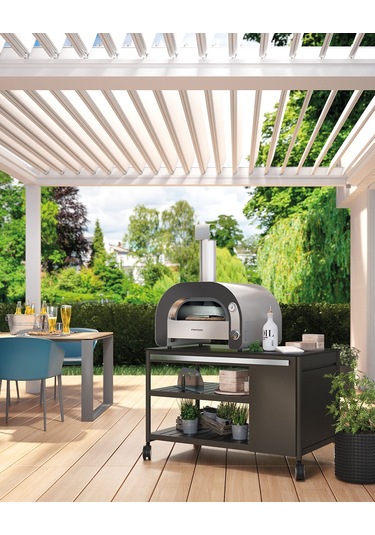 Fontana Forni Maestro 60 Gazlı Pizza Fırını Inox - Siyah