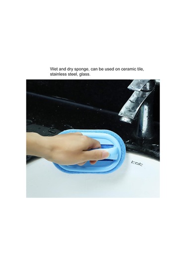 Elde Taşınabilir Sünger Temizleme Fırçası Plastik Küvet Temizleyici Dayanıklı Banyo Mutfak Aleti Seramik Fayans Temizleyici
