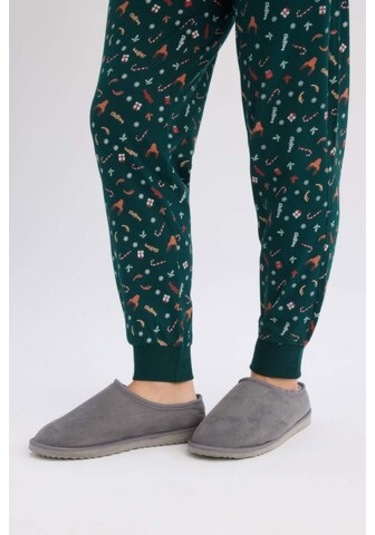 Defacto Erkek Düz Taban Slip On Ev Terliği D3087ax24wngr422 Gri