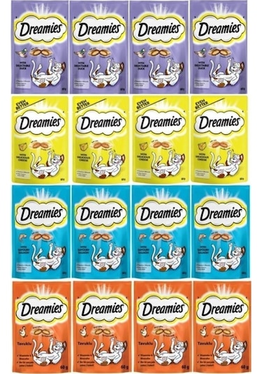 Dreamies Karışık Paket Kedi Ödül Maması 16 x 60 G
