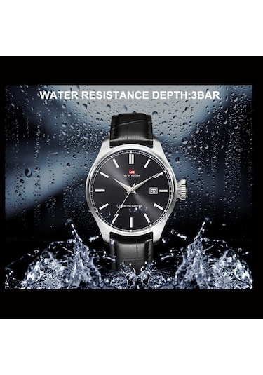 Va Va Voom VA2093 Erkek Saati Kahverengi Kordonlu