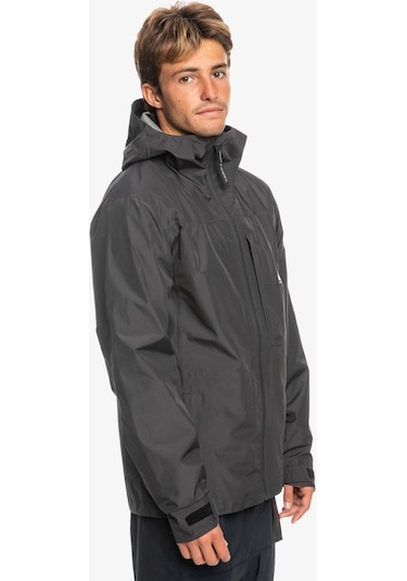 Quiksilver Over Cast Gore Tex Jk Erkek Mont-27815-Koyu Gri