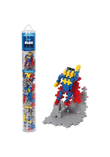 Plus - Plus Minecraft Temalı Silindir Kutuda Superhero - Süper Kahraman Lego Yapı Oyuncağı 100 Parça