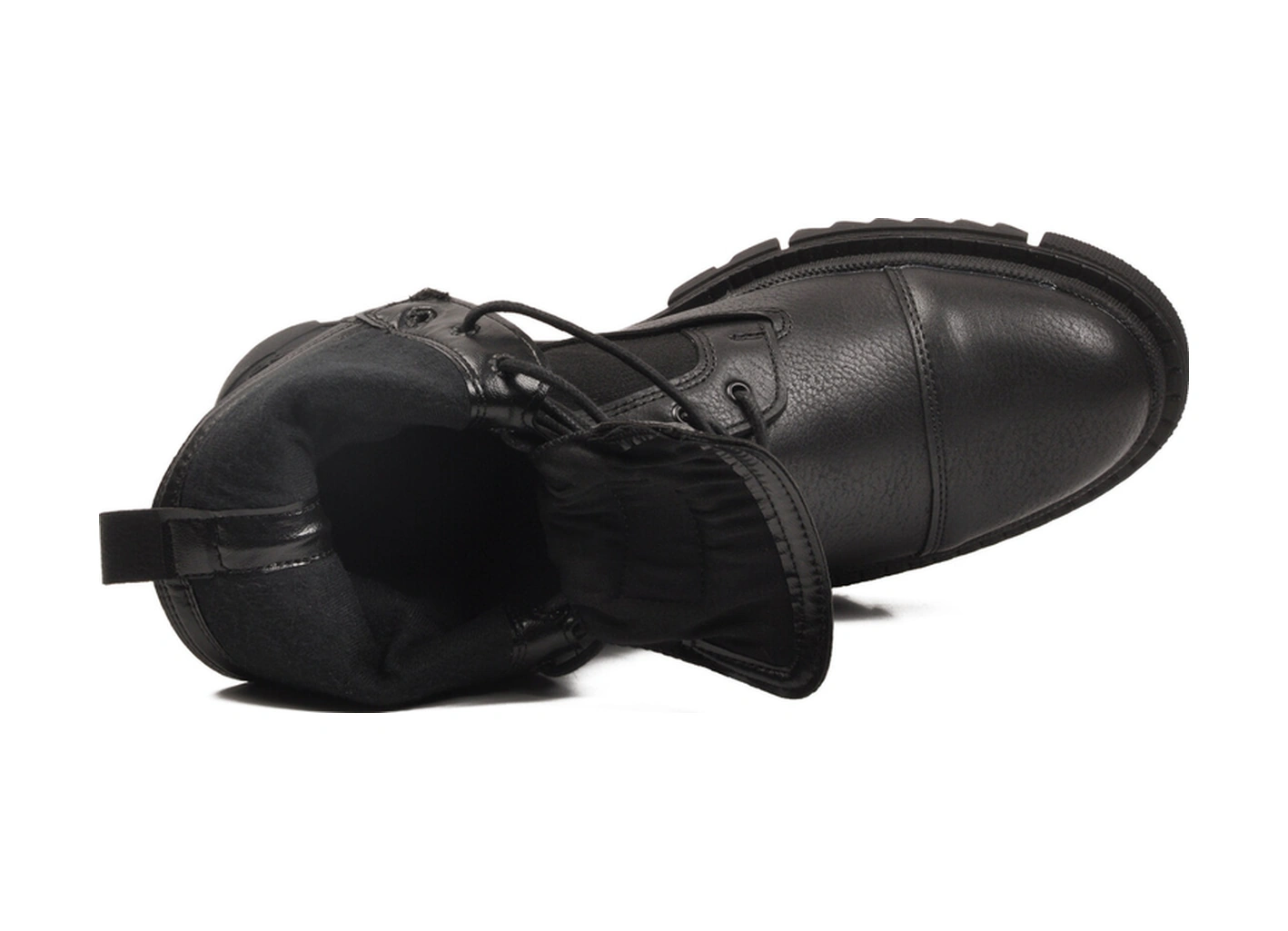 Siyah Bağcıklı Fermuarlı Polarlı Kaymaz Erkek Postal Bot 746 M Siyah