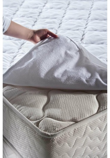 Doqu Home Comfyline Façalı Sıvı Geçirmez Alez Tek Kişilik Beyaz