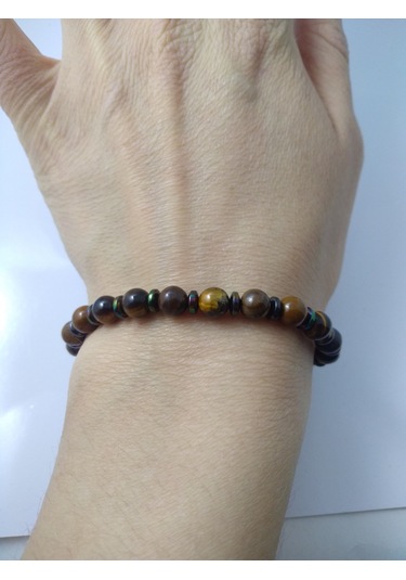 Kaplangözü Taşı Tespih ve Bileklik Takım/ Doğaltaş Tespih-Bilekli N11.5986