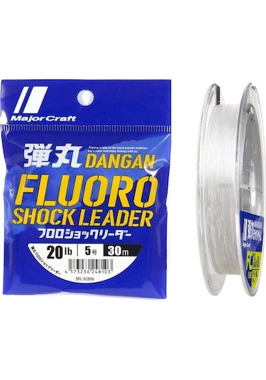 Major Craft Dangan Fluoro Shock Leader Dfl-5/0.37mm./20lb/9.1kg/30mt