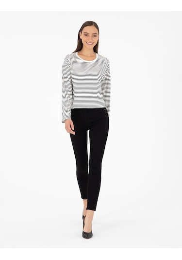 Pierre Cardin Kadın Siyah Pantolon Jean 50291380-vr046 Siyah