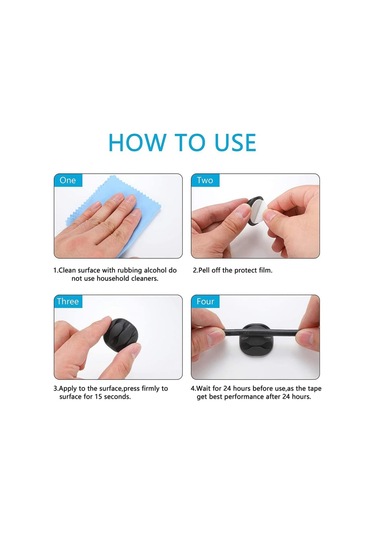 Teltree Kablo Yönetimi Seti 173 Parça - Otomatik Yapışkan Kablo Klipsi, Kablo Bağlayıcı, Duvar Kablo Sabitleyici Ve Sabitleme Bağlayıcıları