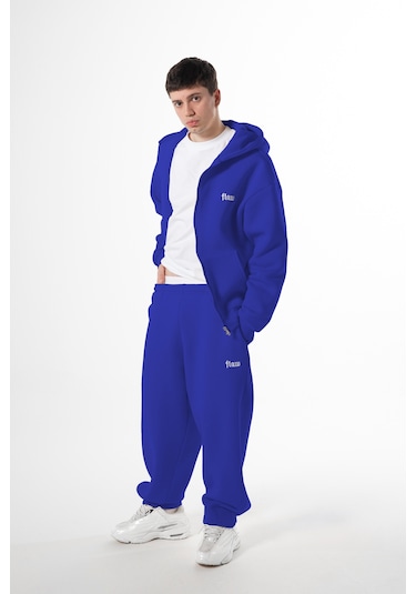 Flaw Flex Tech Oversize Eşofman-28824 Saks Mavi