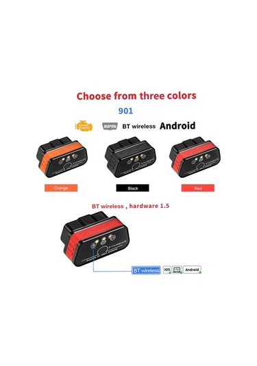 Artfulabode Zamanlı Veri Okuma, Tanı Suofeng Silme, Obdıı Motor Kw901 Konnwei Hata Cihazı Bt 5.0 - Uj