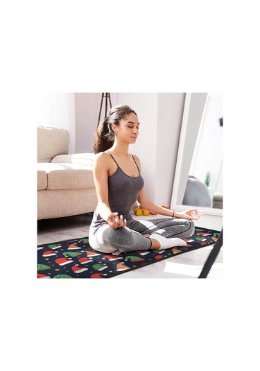 Noel Desenli 2'li Mutfak Matı, Anti-yorgunluk, Yastıklı Ve Kaymaz, Mutfak Ve Ofis İçin Noel Şapka Yıldızı