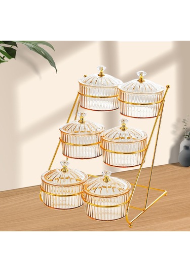 Homyl Kuru Meyve Tepsisi Çok Fonksiyonlu Raflı Fındık Kehribar