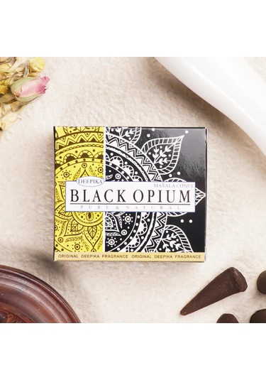 Deepika Siyah Afyon Aromalı Konik Tütsü