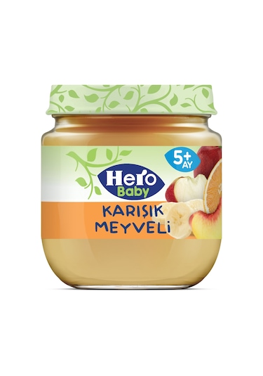 Hero Baby Karışık Meyveli 5+ Ay Kavanoz Maması 125 G