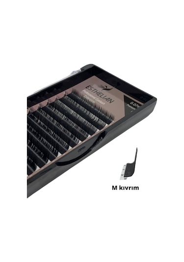 Esthelian İpek Kirpik M Kıvrım 0.07 MM Mix Boy