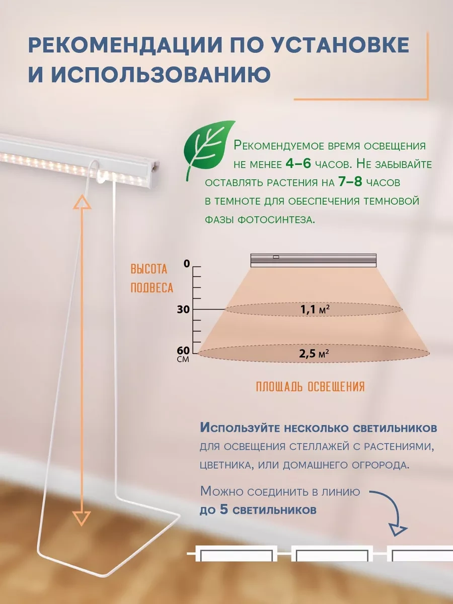 Uniel Bitkiler İçin 872mm Led Fitolamba, 24w, Spfr 240263027 Beyaz