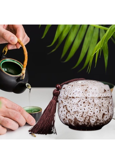 Suntek Seramik Çay Teneke Kutu Gıda Kabı Hava Beyaz-10.5x10cm500ml Beyaz 10.5x10cm500ml