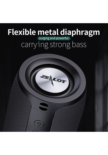 Fortunelane Zealot S51 Taşınabilir Bluetooth Hoparlör - Ipx5 Su Geçirmez, 5w Çift Hoparlör, 15m Menzil, 6 Saat Çalışma Süresi
