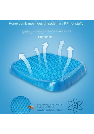 Liangmei Araba Jel Koltuk Minderi 3d Petek Serin Nefes Serin