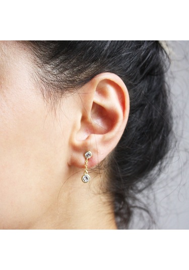 Kadın Deco Midi Küpe Gold