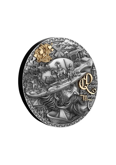 AgaKulche Don Kişot Altın Kaplama Gümüş Sikke Coin