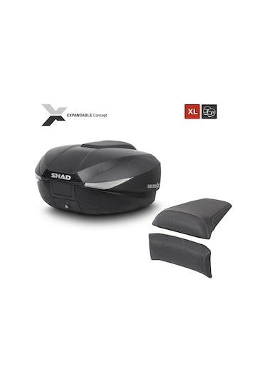 Shad Sh58x Arka Çanta Siyah Carbon Ve Sırt Dayama Pedi Siyah