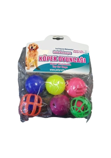 Petprety Köpek Oyun Topu 6'lı