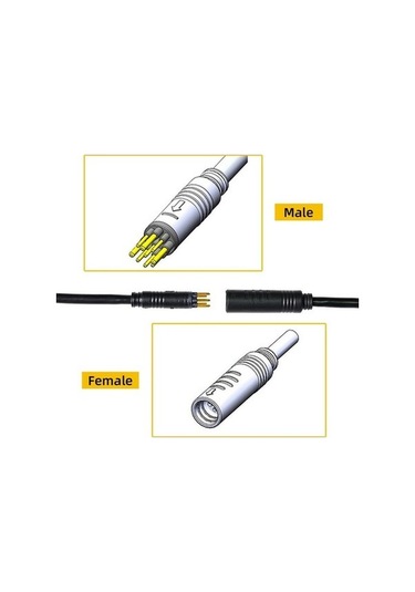Ulzyvf Çreatetech Siyah Motor Hallow Bisiklet Adaptörü 130cm Jw - Hafif & Dayanıklı Adaptör Siyah