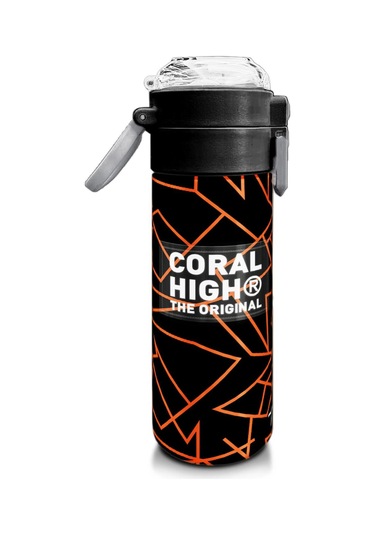 Coral High Kids Siyah Basketbol Desenli Pipetli Ve Direkt İçim Çelik Termos 500 Ml 31852 Siyah - Şeffaf