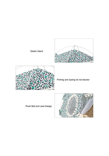 Geeroyoo Katlanabilir Evcil Hayvan Çadırı - Portatif, Dört Mevsim Kullanım, Kedi Ve Küçük Köpekler İçin, Leopar Desenli Yeşil, Büyük Boy