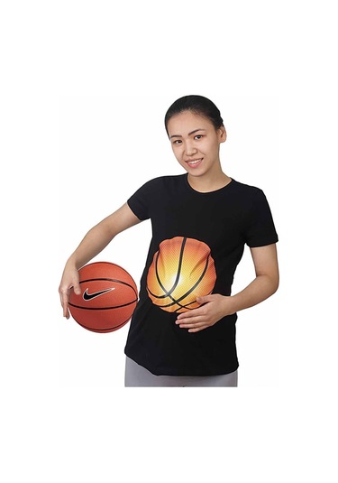 Mummy's Baby Hamile Tişört Basket Siyah 7846