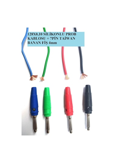 Banan To Krokodil Kablo 1 Metre Kaliteli Mavi